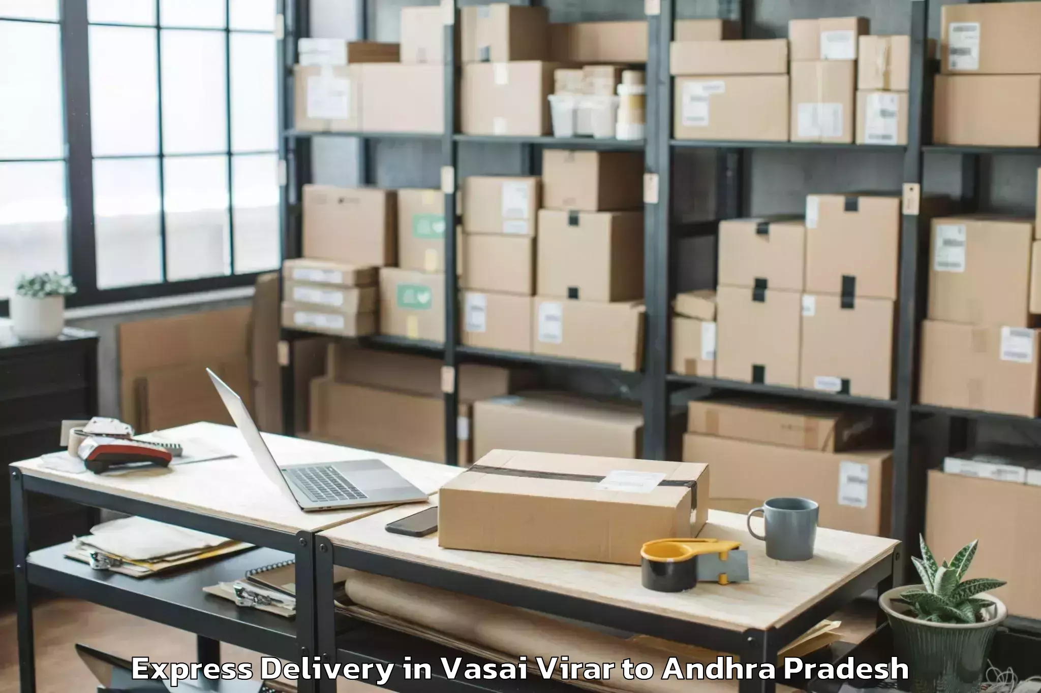 Leading Vasai Virar to Kanuru Express Delivery Provider